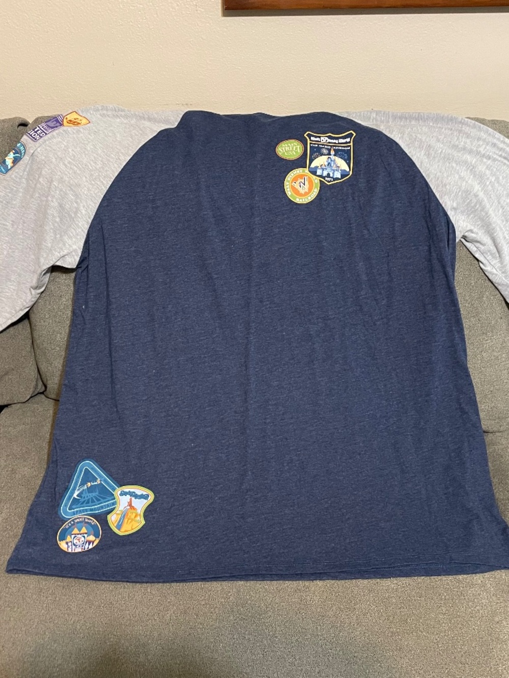 Official Walt Disney World travel-style Disney Parks Attraction Patch Shirt